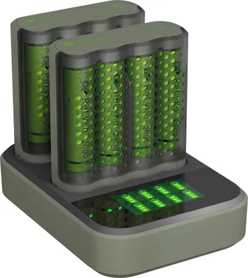 Obrázek produktu pro Rychlonabíječka GP M451 včetně 8x NiMH AA akumulátorů 2600 mAh