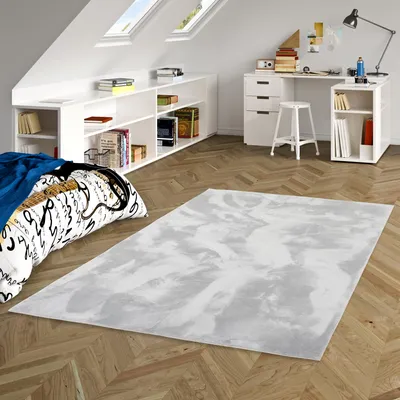 Produktbild von Kinder und Jugend Super Soft Fellteppich Pearl Kids Grau, Größe:200x290 cm