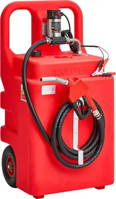 Produktbild von Mobiler Kraftstofftank - Kraftstoffwagen - Fassungsvermögen 121 L - Transferpumpe 12 V Gleichstrom - Förderschlauch 3,96 m - Zapfpistole - Für Diesel, Benzin, Kerosin