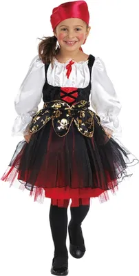 Seeräuberin Kostüm Romy für Kinder Gr. 116 Pirat Kleid mit Kopftuch SALE Fasching Karneval Mottoparty