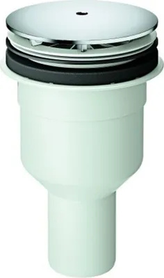 Produktbild von GROHE Ablaufgarnitur 49533, für Duschwanne, Ø 112 mm, Abgang senkrecht, Ablaufleistung 1,1 l/s (66 l/min) nach DIN EN 274, chrom