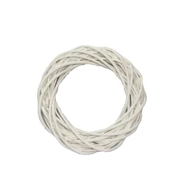 Produktbild von MIKONI Weidenkranz | Ø 20 cm | ECRU | Türkranz Weidenkugel Weidenball Dekokranz Dekorationskranz Hochzeitsdekoration Dekokugel Weide