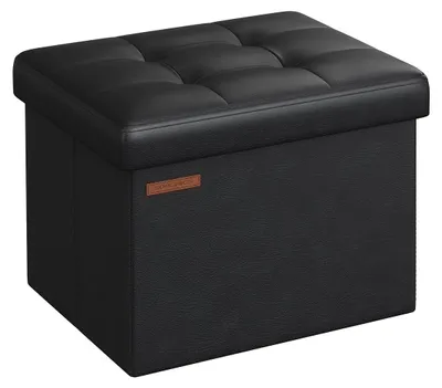 Immagine prodotto di Panca contenitore – Poggiapiedi contenitore – Poggiapiedi – multifunzionale – 31 x 41 x 31 cm – PU/MDF/schiuma