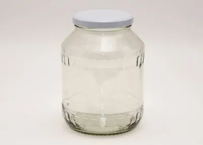 Obrázek produktu pro Zavařovací sklenice 1700 ml, se šroubovacím víčkem, bílá (9 cm)