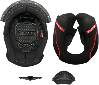 Produktbild von Vollständig schwarzes rotes Innenfutter CGM 360 KAD Helm Größe L