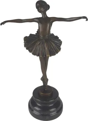 Produktbild von Bronzeskulptur Bronzefigur Ballerina Balletttänzerin #45620