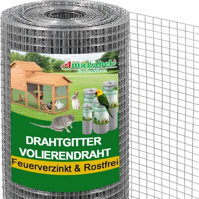 Wühlmausgitter 1,16x20 m, 12,7 mm, verzinkt, 0,9 mm
