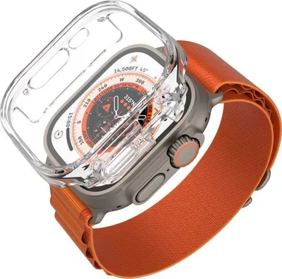 Produktbild von Schutzhülle mit Gehärtetes Glas für Apple Watch Ultra 2 / 1 49 mm, Fixed Pure Watch, Transparent