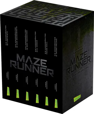 Produktbild von Maze-Runner-Schuber (6 Bände im Taschenbuch-Schuber inklusive Bonusband mit »Crank Palace« und »Die Geheimakten«): Sammelband (Die Auserwählten - Maze Runner)
