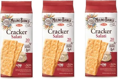 Produktbild von 3x Mulino Bianco Barilla 20x Crackers Cracker Salati gesalzen 500 g aus Italien