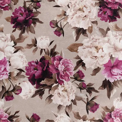 Image de Royal Velvet Tissu Polyester A coudre - Motif Fleurs