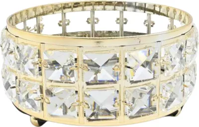 Zdjęcie produktu dla Taca diament Glamour złoto 15cm - złoty