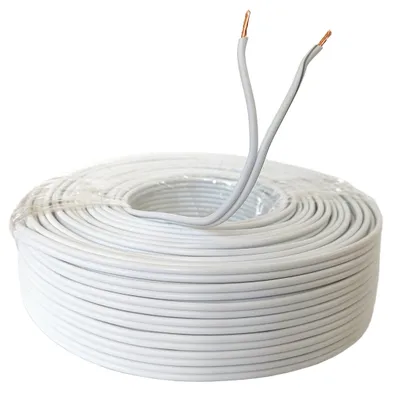 Produktbild von Lautsprecherkabel 10m Weiß 1,5 mm² Kupfer Audiokabel Boxenkabel Litze Subwoofer