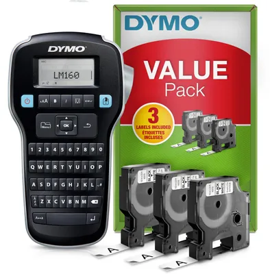 Obrázek produktu pro DYMO LabelManager DY LM 160, QWERTY, D1, Termotiskárna, 180 x 180 DPI, 12 mm/s, Černá
