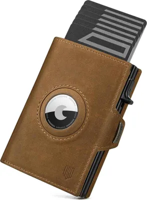 Produktbild von DODENSHA Airtag Wallet Herren Geldbörse RFID Slim Wallet Braun