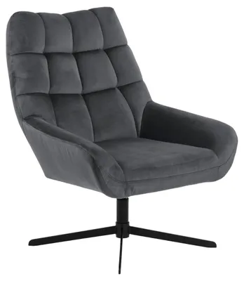 Productafbeelding van Montgomery fauteuil velour grijs.