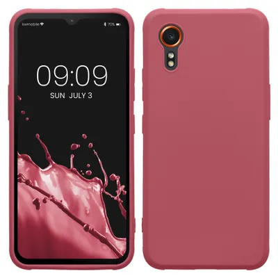 Produktbild von kwmobile Handyhülle für Samsung Galaxy Xcover7 Hülle - TPU Case - Kabelloses Laden - Schutzhülle Cover in Dark Rose