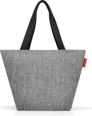 Produktbild von reisenthel shopper M, Einkaufstasche, Tragetasche, Schultertasche, Tasche, Polyestergewebe, Twist Silver, 15 L, ZS7052