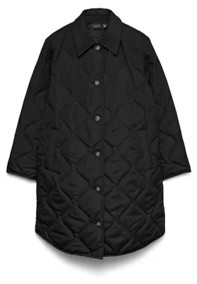 Produktbild von Vero Moda 10338624-S, Mantel, Weiblich, Erwachsener, Kleidungsknopf, Polyester, Schwarz