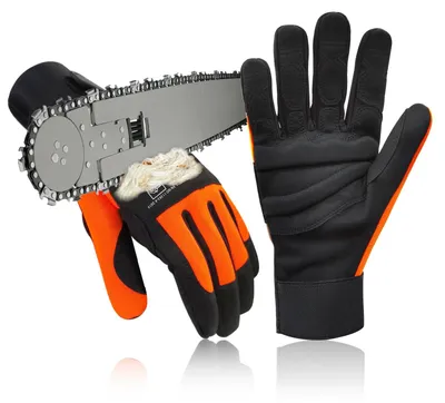 Kettensägen-Schutzhandschuhe EN ISO 11393-4, links, Größe M