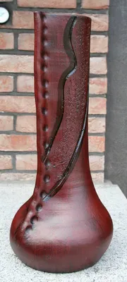 Produktbild von BODENVASE "FALLUS" - Größe 60 cm Bordeaux / Weinrot