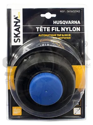 Image de Tête Complète Double Fil Adaptable Husqvarna Modèles T-25. ø 105 Mm Adaptateur Femelle Gauche M10 X 1,25mm. Remplace Origine 96