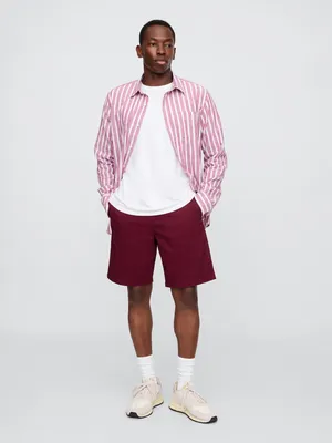 Produktbild von GAP Herren Shorts aus Stretch-Twill, lockere Passform, knielang, Khaki, Größe 28