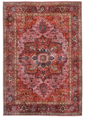 Produktbild von Niedrigflor Teppich 120 x 180 cm - Orientalischer Teppich - Maschinenwaschbar