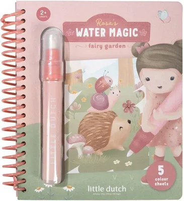 Produktbild von Little Dutch Wasserzeichenbuch Rosa Feengarten - Wassermagiebuch