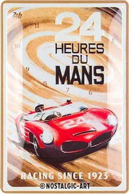 Produktbild von Nostalgic-Art - Blechschild 20 x 30cm - 24h Le Mans - Red Car 1963