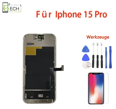 Produktbild von LCD für iPhone 15 PRO SOFT OLED Display Retina Touchscreen Bildschirm