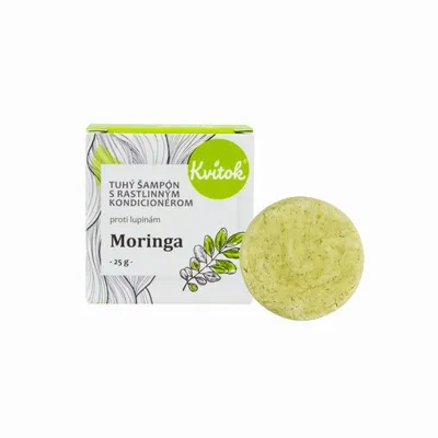 Obrázek produktu pro Kvitok Tuhý šampon s kondicionérem proti lupům Moringa 25 g