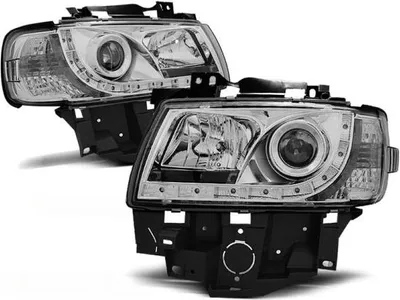 Produktbild von Scheinwerfer LED Tagfahrlicht Optik passend für VW T4 Multivan Caravelle Bj. 96-03 Chrom