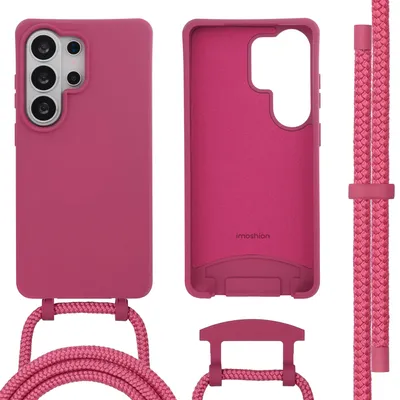 Immagine prodotto di Cover posteriore colorata imoshion con cordino rimovibile e MagSafe per Samsung Galaxy S26 Ultra - Lampone