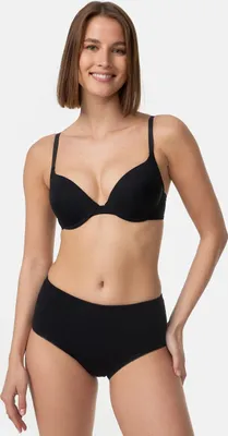 Produktbild von TEXEMP 3er Pack Damen Taillenslip Baumwolle Slip Unterhose Schlüpfer Maxislip | B131 - Schwarz - 56/58 - 3 Stück