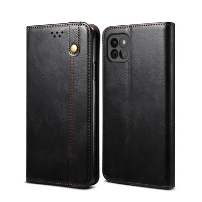 Obrázek produktu pro Pouzdro pro Samsung Galaxy A22 5G, kožené flip pouzdro peněženka s funkcí stojánku černé