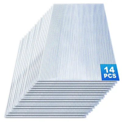 Produktbild von Set mit 14 Polycarbonat-Hohlplatten – 4 mm, 1210 x 605 mm, UV-beständig