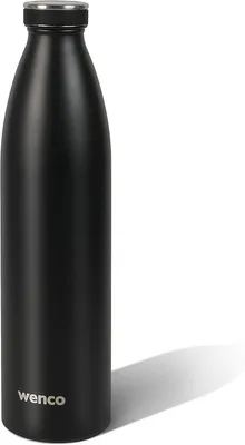 Produktbild von wenco Trinkflasche Edelstahl 1l / 1000ml isoliert und auslaufsicher für kalte und heiße Getränke