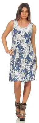 Produktbild von Damen Sommerkleid Boho Floral Minikleid; Muster 1 S/M