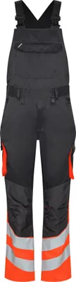 Produktbild von F. Engel Safety Light Latzhose, Anthrazit Grau/Orange, Gr. 54