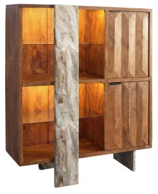 Produktbild von MARBLE Highboard 2 Türen / 4 Fächer / Marmor / Licht