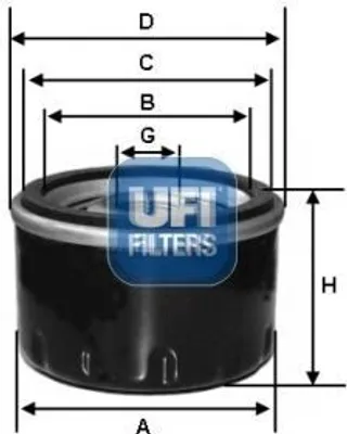 Produktbild von Ölfilter UFI 23.127.06 Filtereinsatz