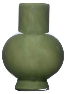 Produktbild von Hatchet Glas Blumenvase Deborah - Grun - Glas - D17 x 22 cm