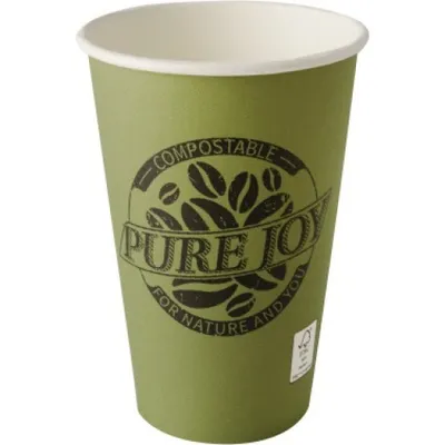 Produktbild von Papstar 87868, 300 ml, Karton, Polylactid (PLA), Grün, 8 cm, 117 mm