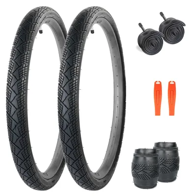 Image de Solidchoice - Ensemble de 2 pneus pliables pour vélos de 20, 24 et 26 pouces