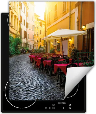 Produktbild von DarHaus Herdabdeckplatte 45x52 cm Anti Rutsch Matte Aufrollbar, Gasse