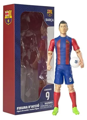 Productafbeelding van Voetbalfiguur van FC Barcelona, Robert Lewandowski, 20 cm