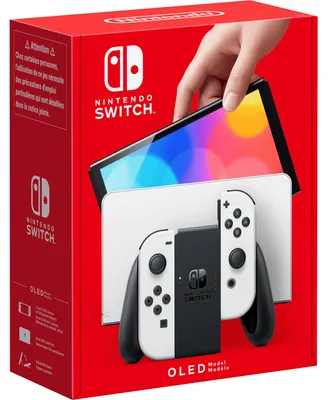 Zdjęcie produktu dla Nintendo Switch OLED, Nintendo Switch, NVIDIA Custom Tegra, Biały, Analogowa/Cyfrowa, Przycisk Home, Przycisk zasilania, Przyciski