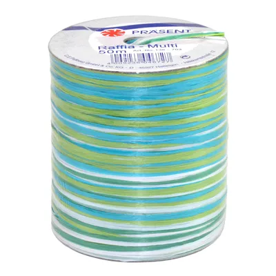 Image de Raffia Multi, ruban à glands