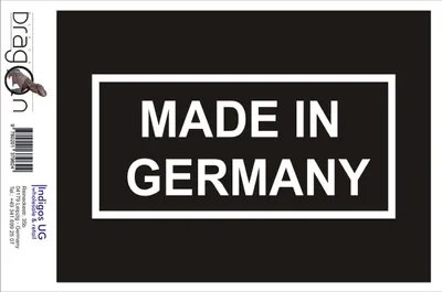 Produktbild von Aufkleber / Autoaufkleber - JDM / Die cut / Auto / OEM -  germany 210x100mm weiß - Heckscheibe / Heckscheibenaufkleber